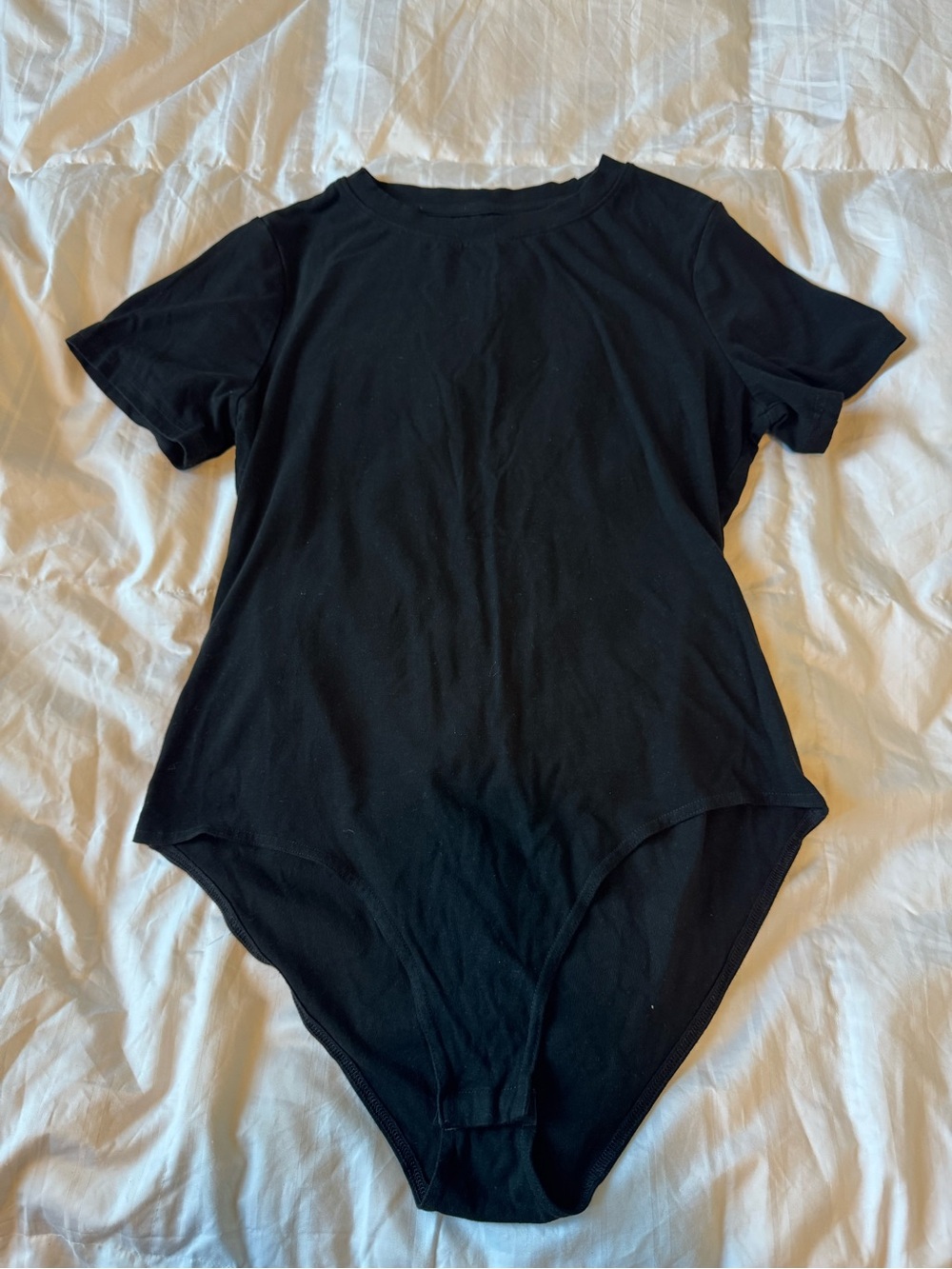 Classic Black Short-Sleeve Bodysuit